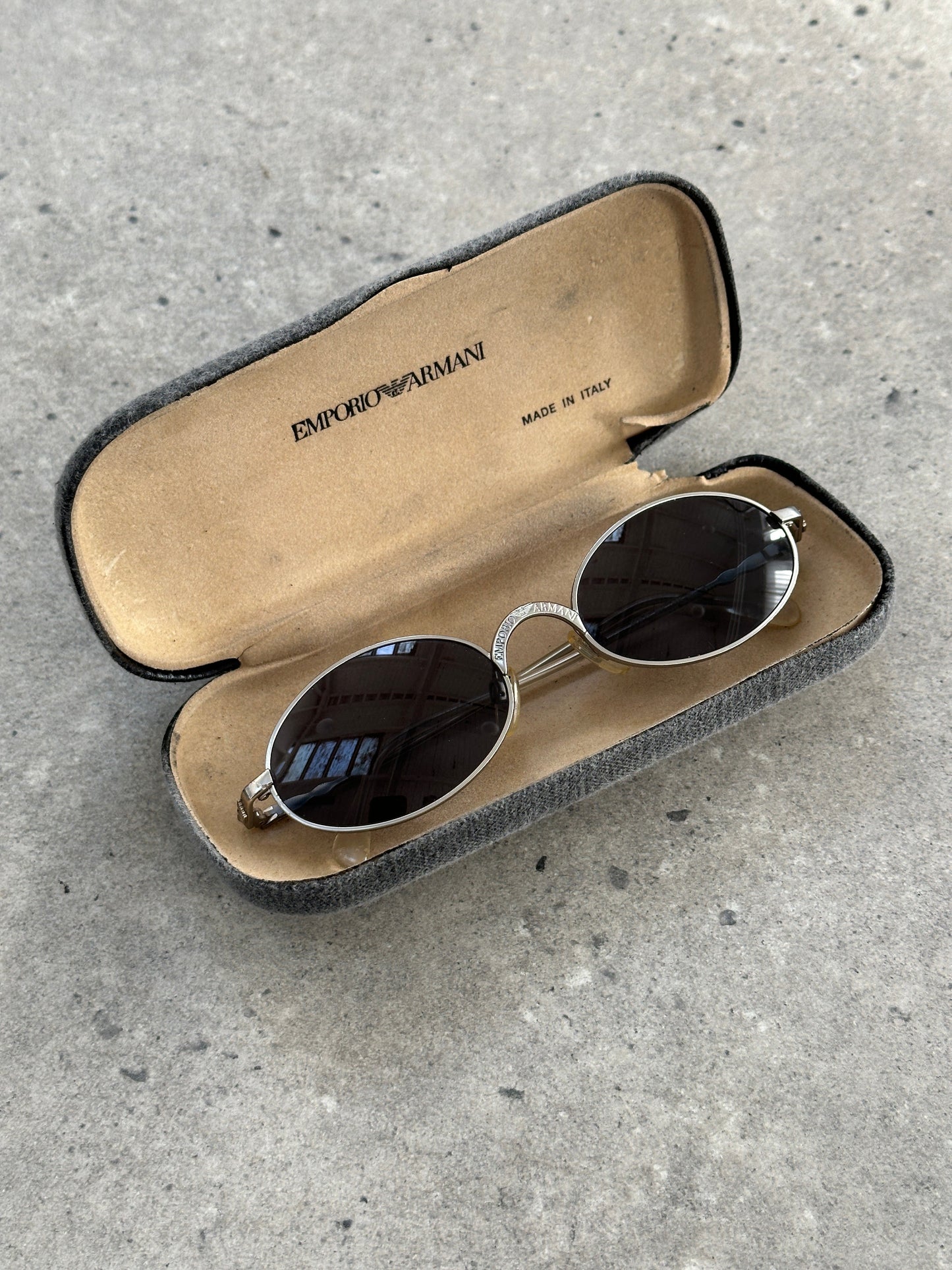 Emporio Armani Metal Oval Sunglasses