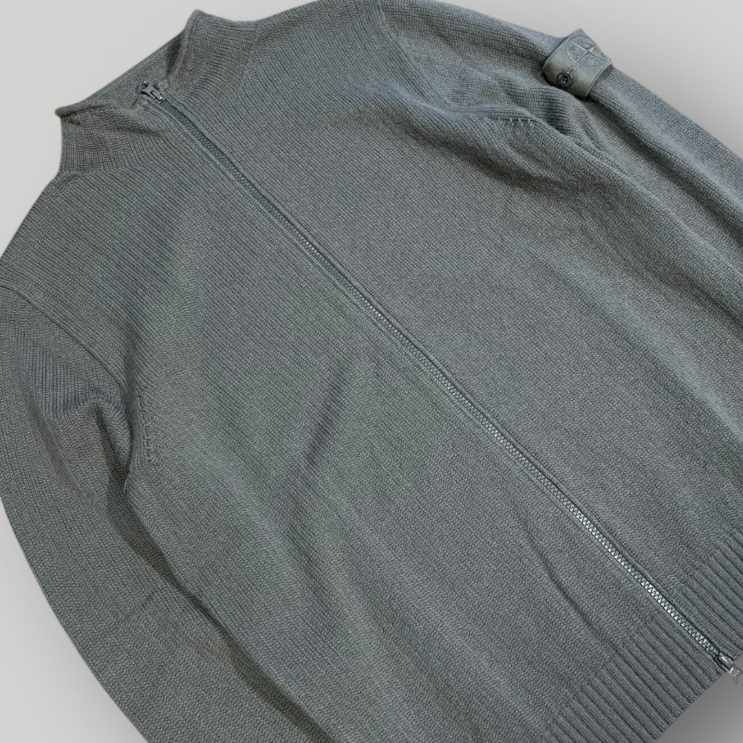 Stone Island AW/22 Ghost 100% Cashmere Zip Up Knit Jumper L BNWOT