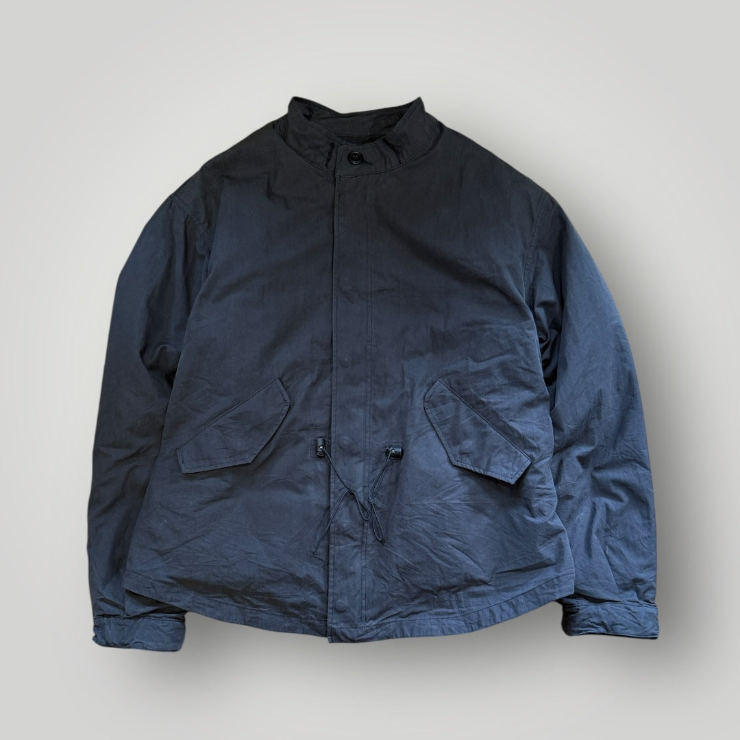Frizmworks Asymmetrical Cropped Cotton Canvas Jacket L | Default Title, Navy