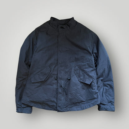 Frizmworks Asymmetrical Cropped Cotton Canvas Jacket L | Default Title, Navy