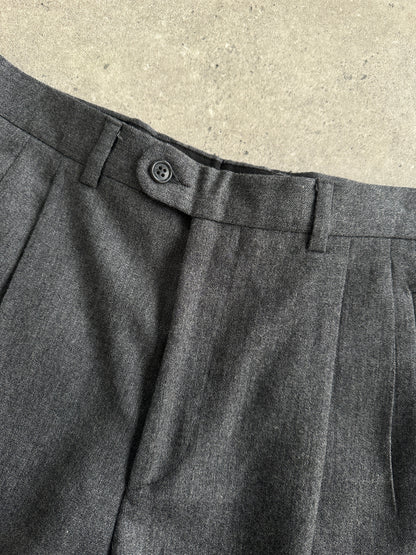 Conbipel Pure Brushed Wool Straight Leg Tailored Trousers - W30