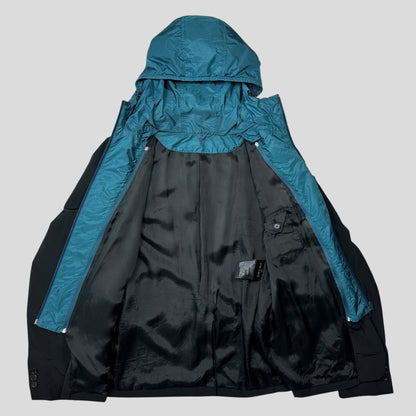 Prada 2017 Nylon Blazer Jacket with Removable Nylon Hood - IT50