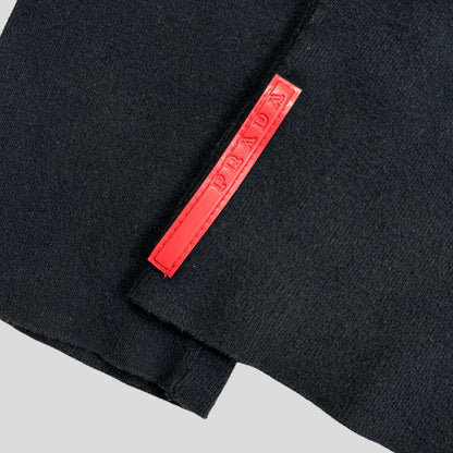 Prada Sport 00’s Nylon Panelled Twin Collar Knit - L