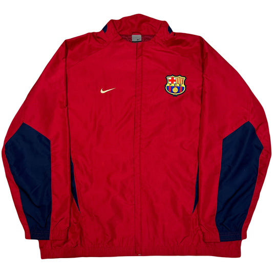Nike Barcelona 2002/03 Tracksuit Top In Red (L)