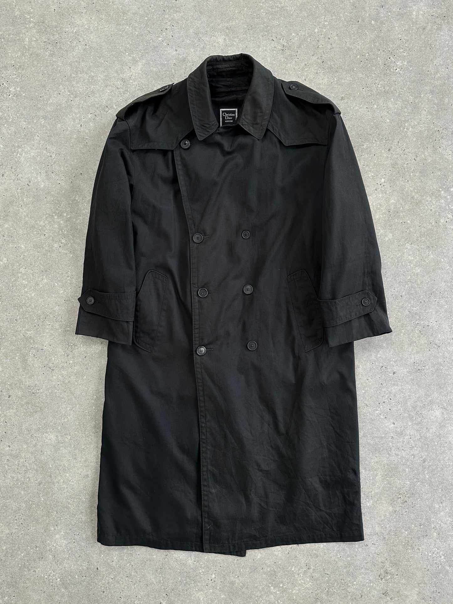 Christian Dior Monsieur Double Breasted Trench Coat - XL