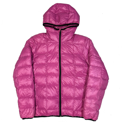 Camp 7 Square Stitch Puffer Jacket In Pink ( L )
