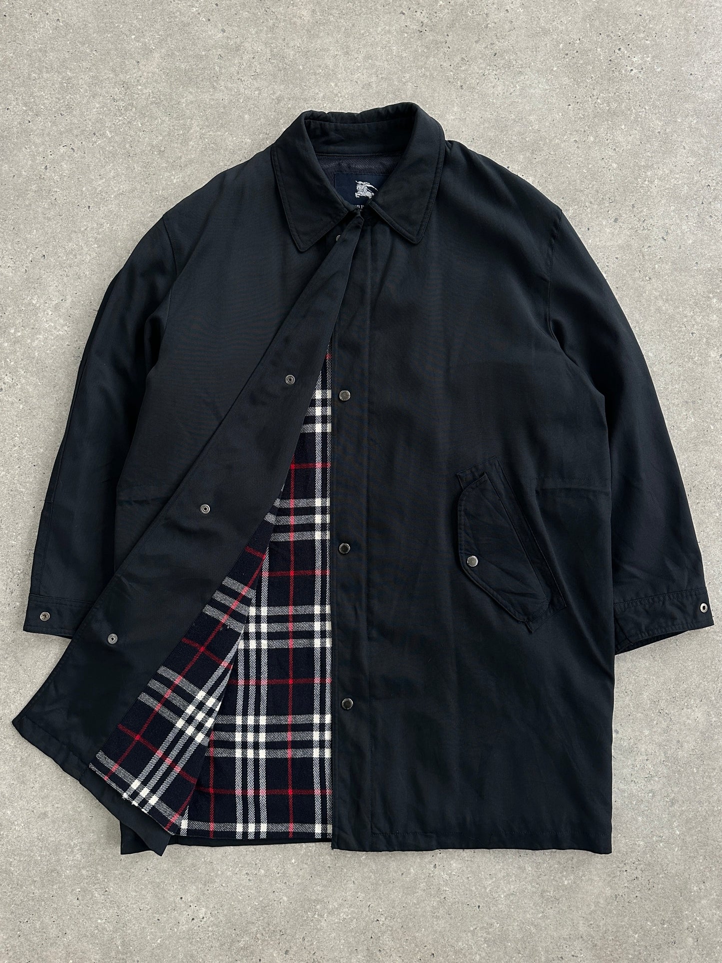 Burberry 1990s Waterproof Nova Check Trench Coat - XL/XXL