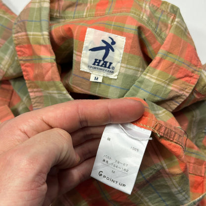 Hai By Issey Miyake 90’s Asymmetrical Plaid Boxy Shirt - S/M