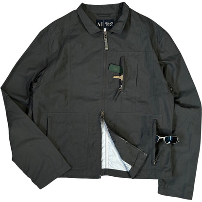 Armani Jeans 00's Utility Jacket L | Large, Dark Charcoal