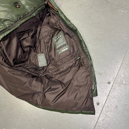 Duvetica Fur Hood Puffer Jacket In Green ( M )