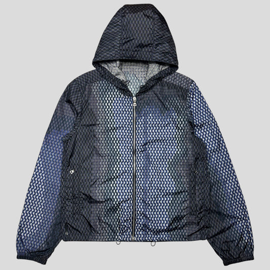 Prada Sport 2008 Geometric Shadow Print Nylon Jacket - M