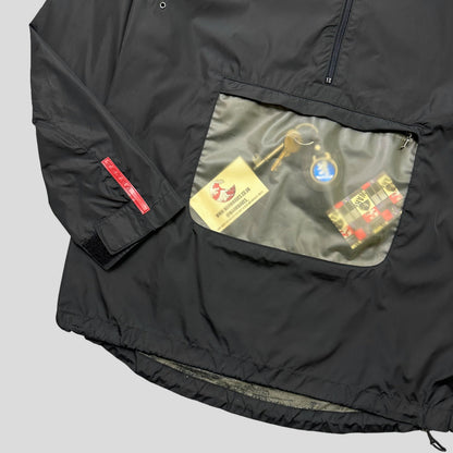 Prada Sport SS99 Latex Pocket Nylon Pullover Jacket - IT40 | Default Title, Black