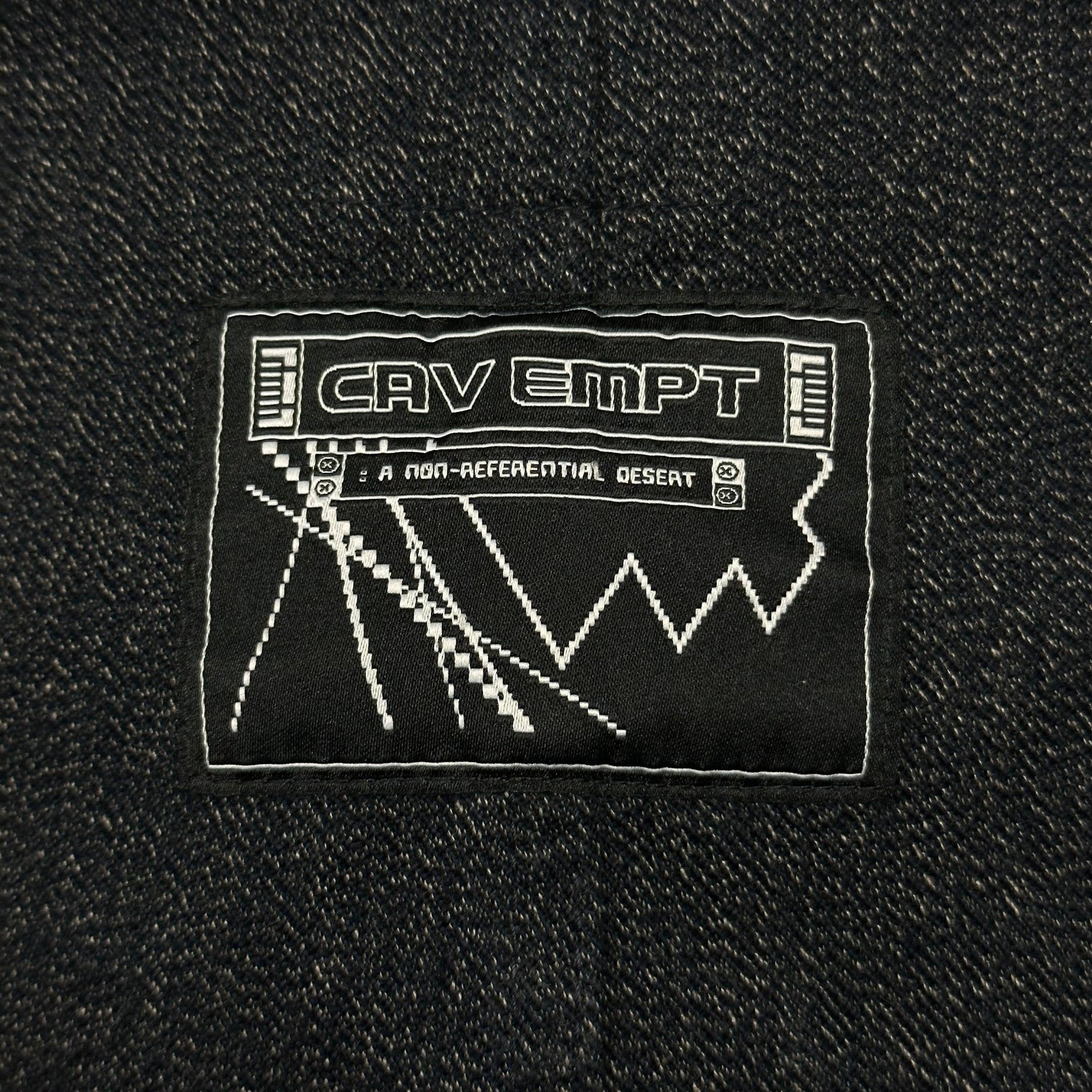 Cav Empt AW23 Black Heather Denim Boxy Jacket - L - Known Source