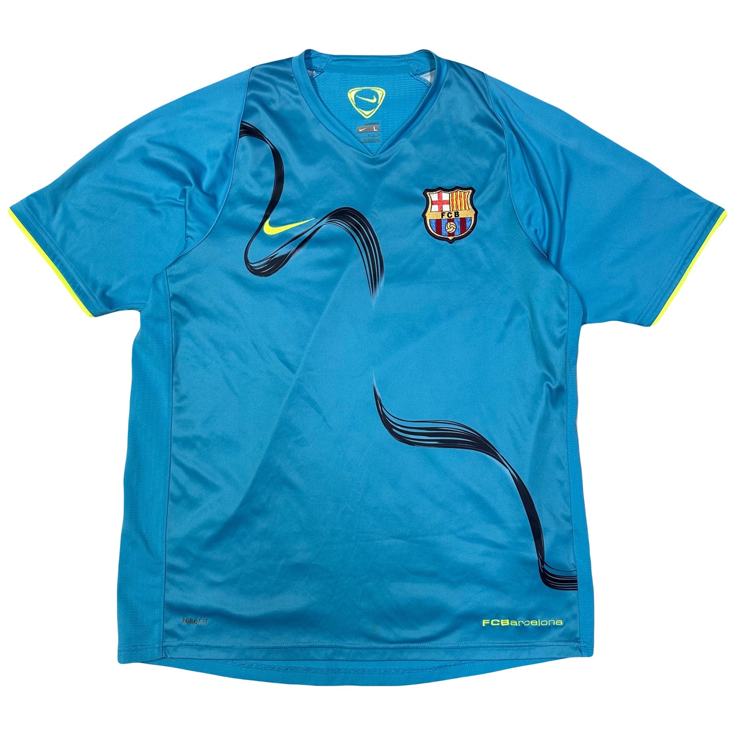 Nike Barcelona 2008/09 Training Shirt In Blue ( L )