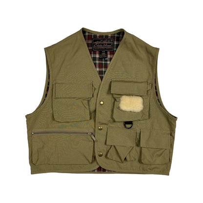 Eddie Bauer Khaki Fishing Gilet - Known Source