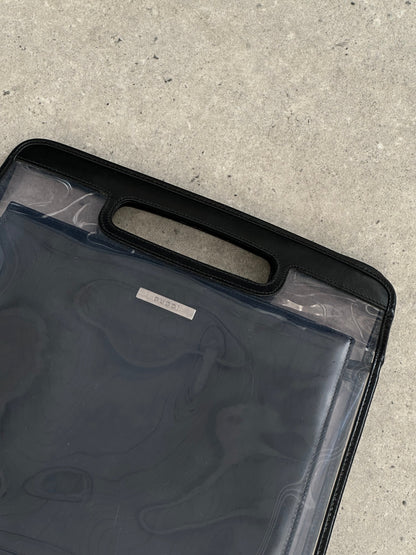 Gucci 1990s Tom Ford 2 in 1 Leather & Vinyl Hand Bag