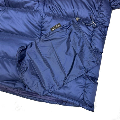 Montbell Light Alpine Down Puffer Jacket In Navy Blue ( XL )