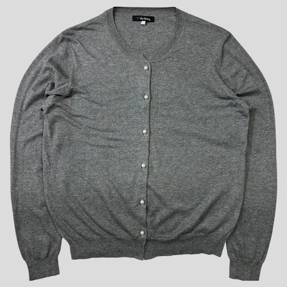 Y’s by Yohji Yamamoto Pearl Button Cardigan - S/M | Large, Grey