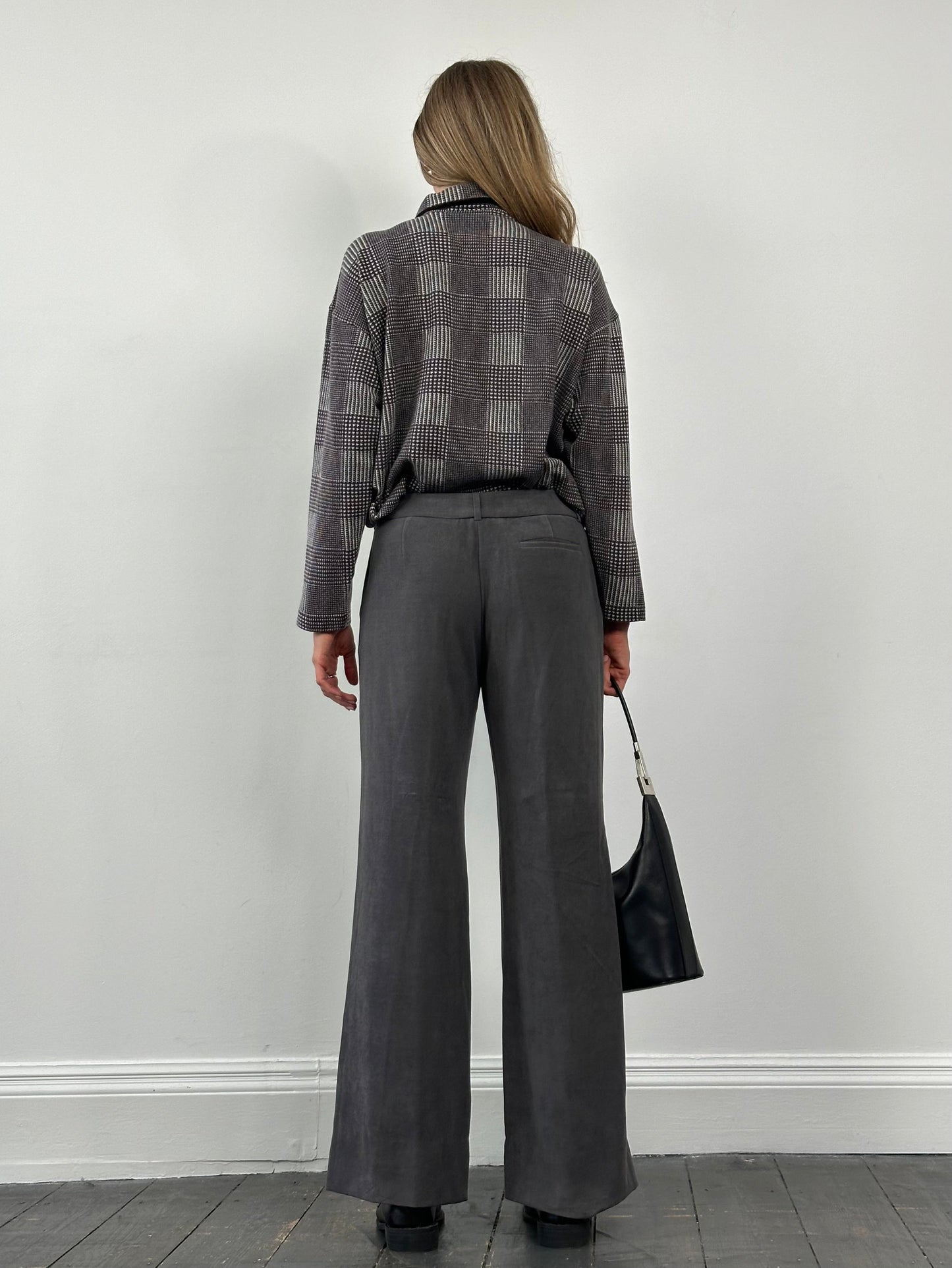 Emporio Armani Wide Leg Low Rise Trousers - W30