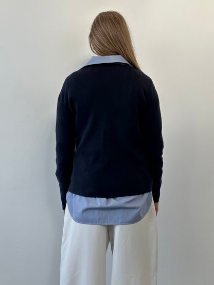 Armani Jeans Pure Cotton V Neck Jumper - M/L