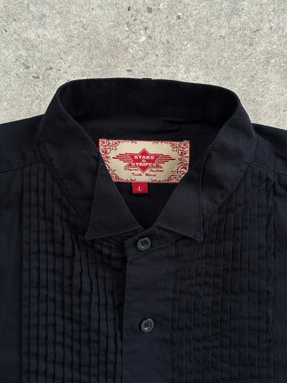 Vintage Pure Cotton Tuxedo Shirt - XL