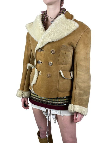 Vivienne Westwood AW1988 reissue of AW1982 Nostalgia of Mud shearling jacket