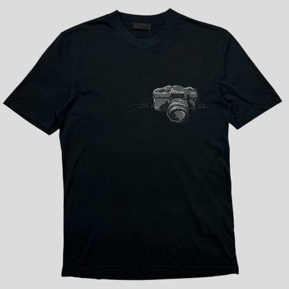 Prada 2013 Camera Appliqué Logo T-shirt - S