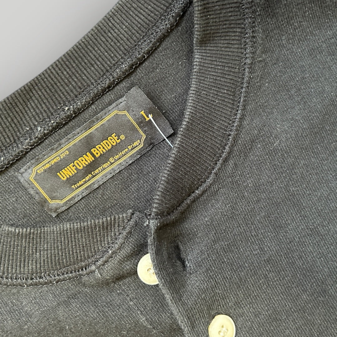 Uniform Bridge Henley Cotton Top L | Default Title, Navy