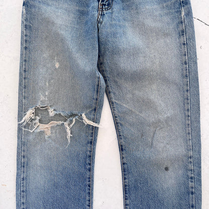 vintage 542 levis distressed jeans | Blue, Light Blue