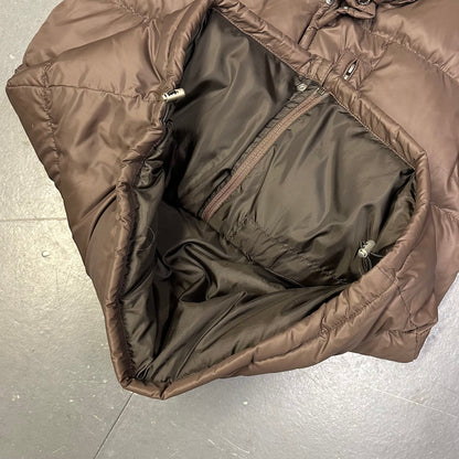 Camp 7 Fur Hood Puffer Jacket In Brown ( S )