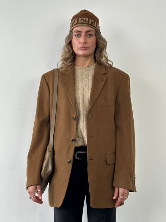 Vintage Pure Cashmere Single Breasted Blazer - XL/XXL