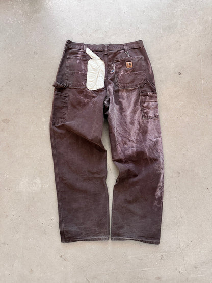 Carhartt Carpenter Pants - 34 x 32 | Brown, Red