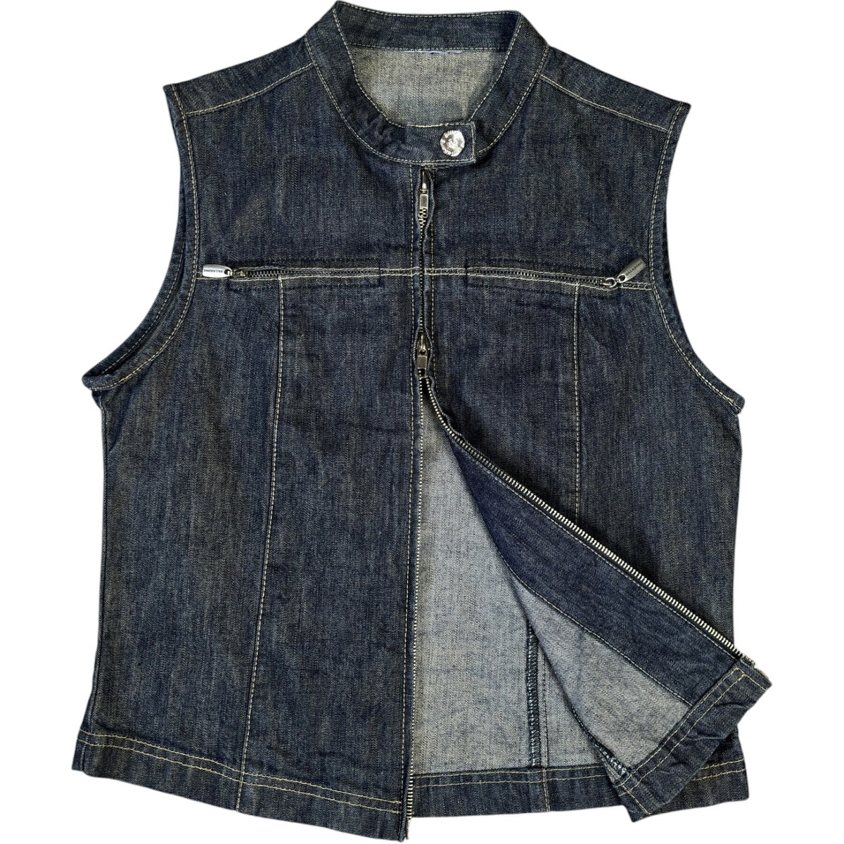 Billabong 00’s Sleeveless Denim Jacket Size 10/12 | 10/12, Red