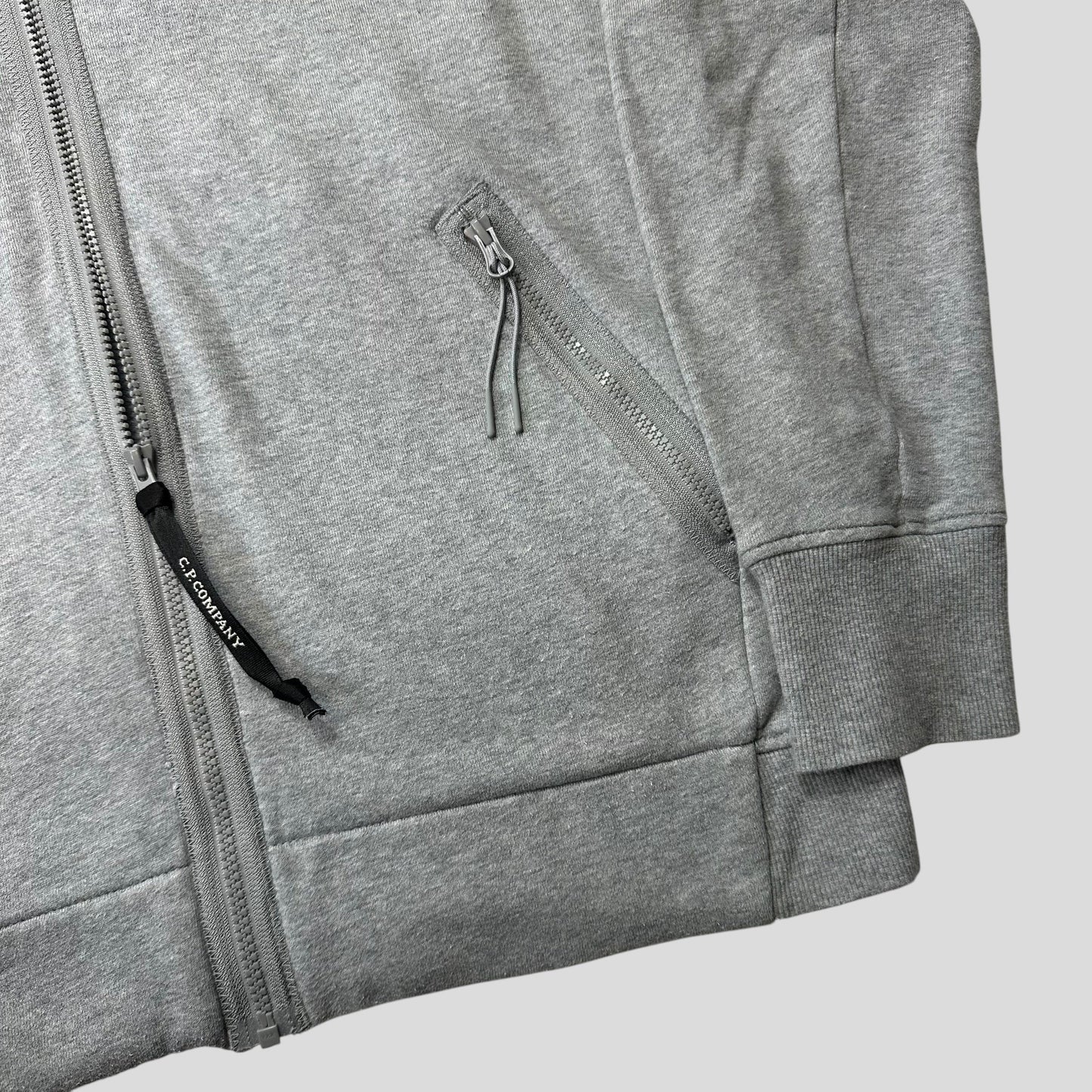 CP Company 2021 Goggle Hood Thick Zip-up Hoodie - L | Default Title, Grey
