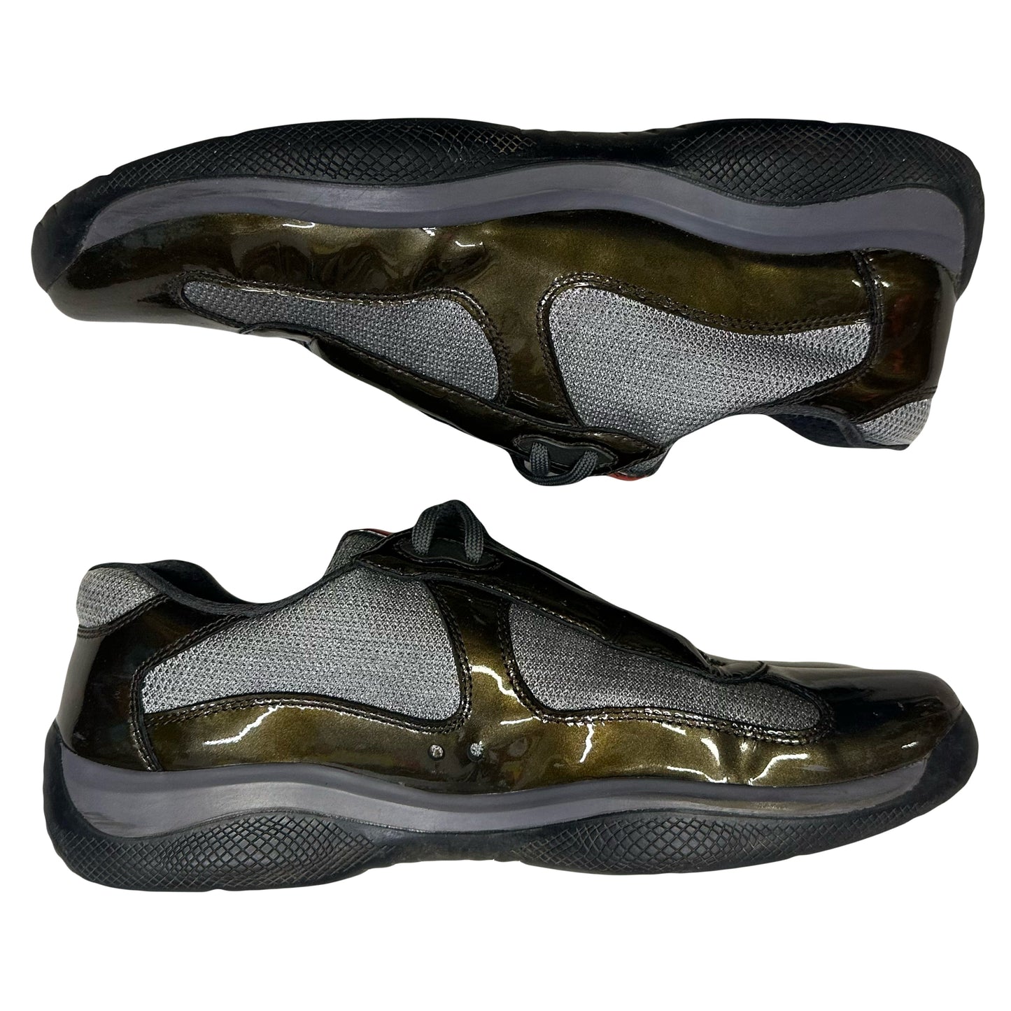 Prada America’s Cup Sneakers In Dark Olive ( 9UK/10US )