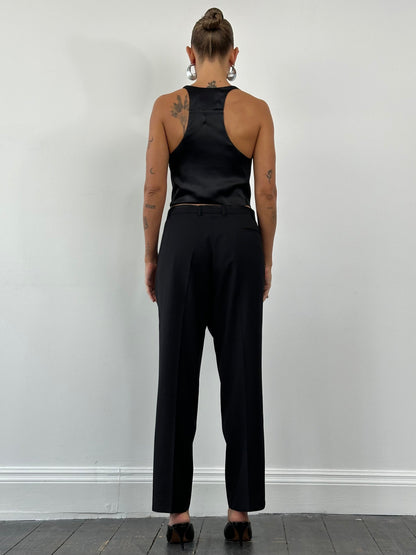 Emporio Armani Single Button Curved Tailored Waistcoat - M/L