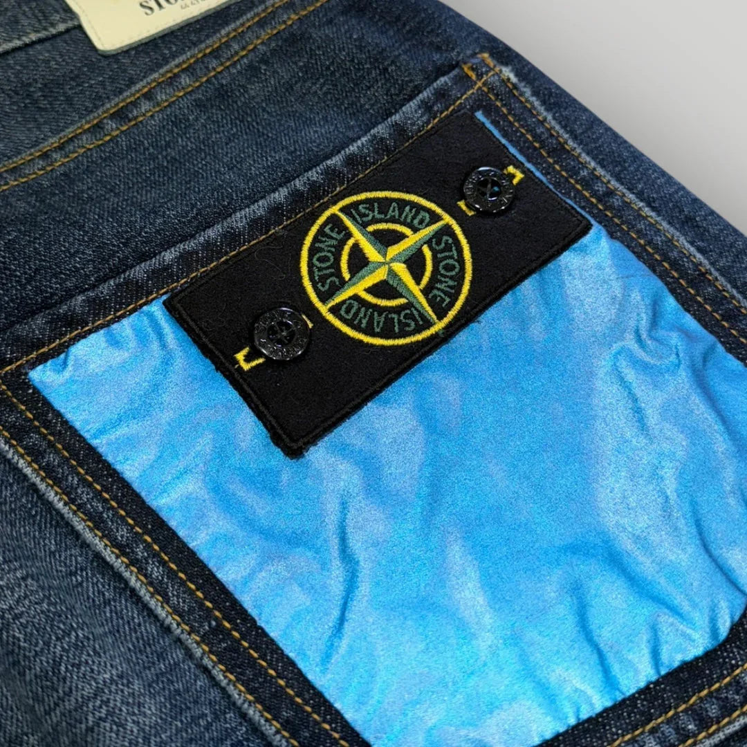Stone Island AW/11 Reflective Patch Logo Jeans 32x32
