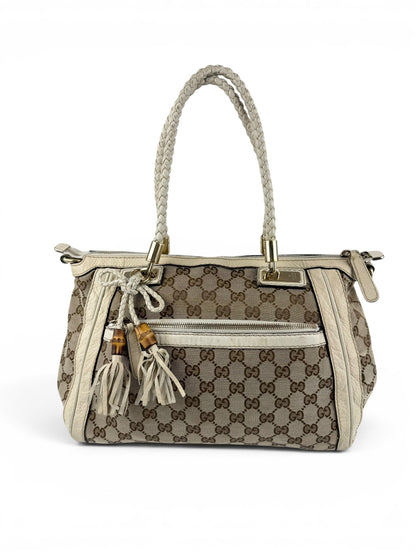 Vintage 90s Gucci GG Monogram Bella Handbag | O/S, Multicoloured