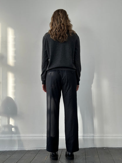 Dolce & Gabbana D&G Pure Wool Mid-Low Rise Stripe Trousers - W32