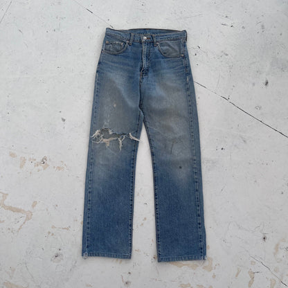 vintage 542 levis distressed jeans | Blue, Light Blue