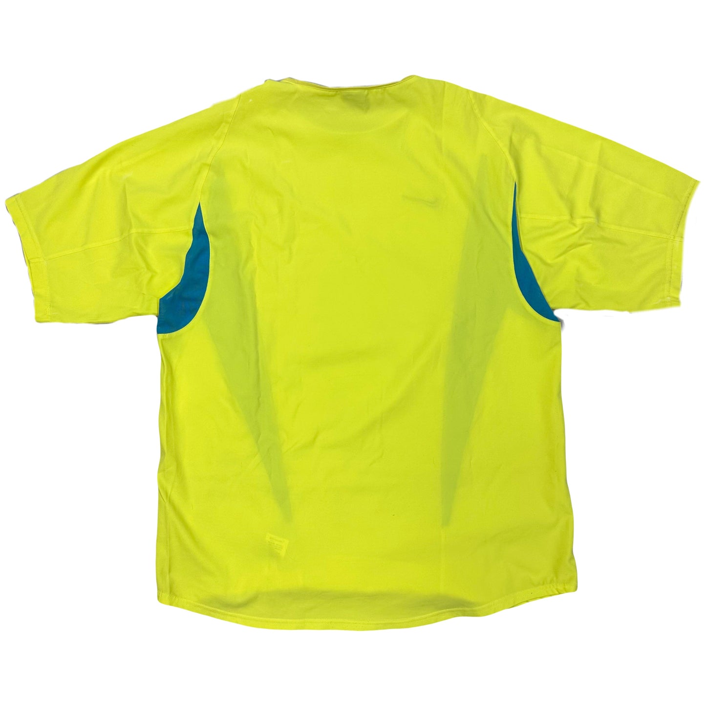 Nike Inter Milan 2002 Training shirt In Neon Yellow & Blue ( L )