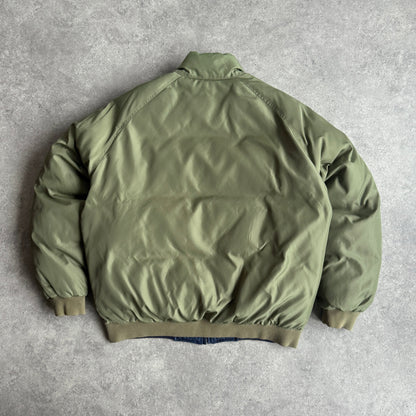 Ralph Lauren 1990s reversible down fill heavyweight puffer jacket (M)