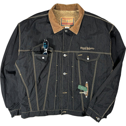 Diesel 90’s “Denver” Sherpa Trucker Jacket XL | XL, Multicoloured