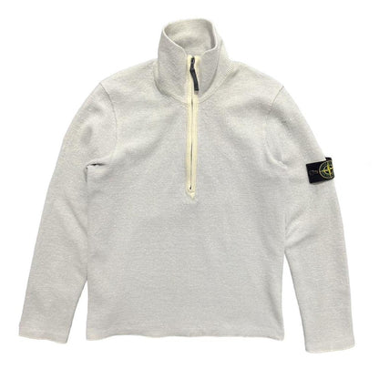 Stone Island Ribbed Cotton Half Zip