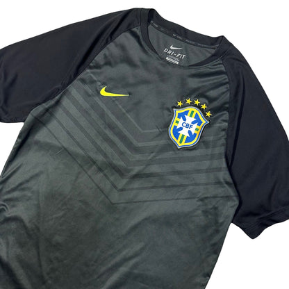 Nike Brazil 2014/15 Training Shirt In Black ( L )