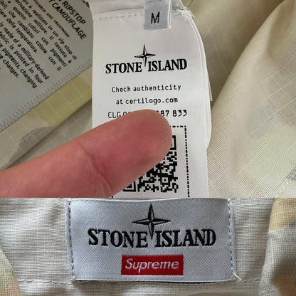 Stone Island x Supreme Heat Reactive Ice Camo Ripstop Jacket