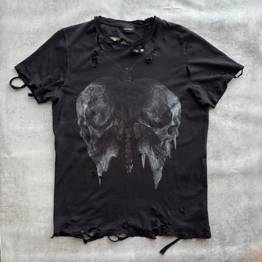 DIESEL DISTRESSED T-SHIRT | O/S, Red