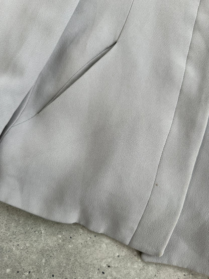 Emporio Armani High Neck Fitted Minimal Blazer Jacket - S/M