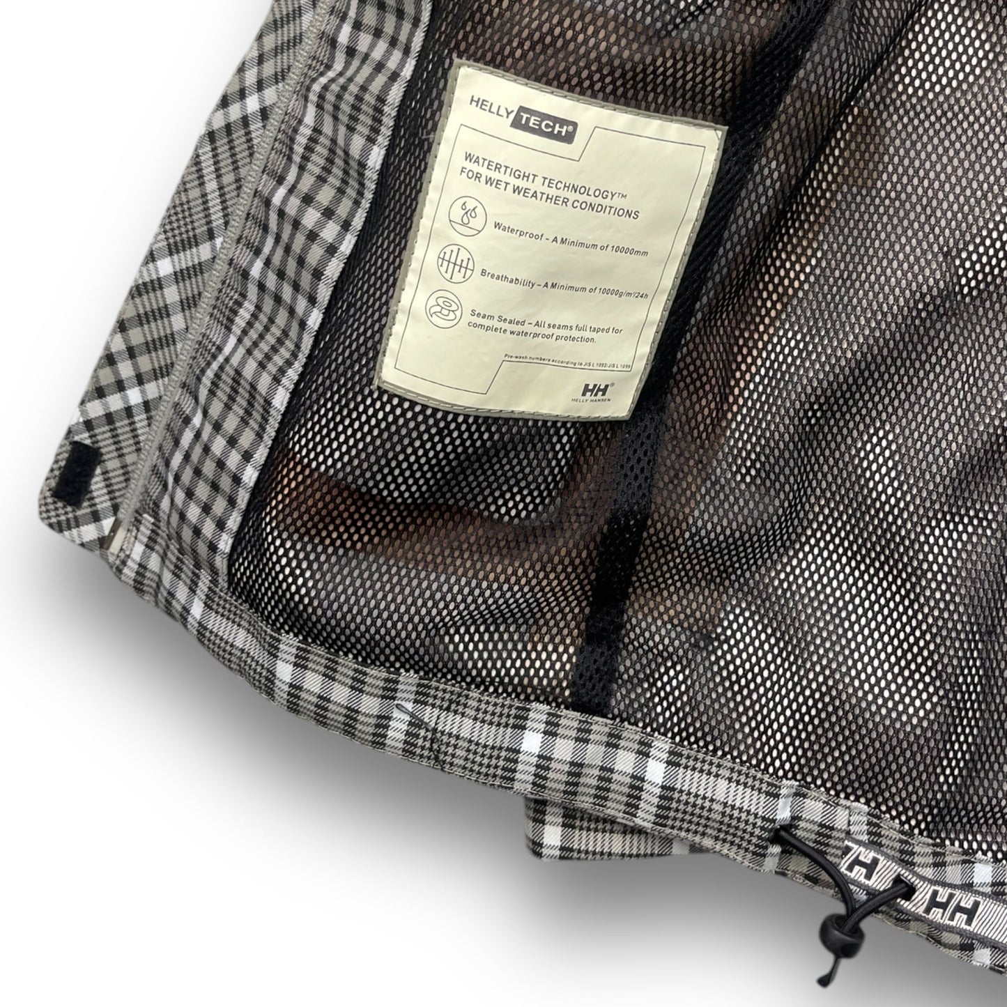 Helly Hansen Plaid Tech Jacket (XS) | Default Title, Black, White, Beige