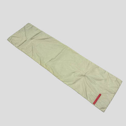 Prada Sport AW99 Champagne Nylon Magnetic Scarf | O/S